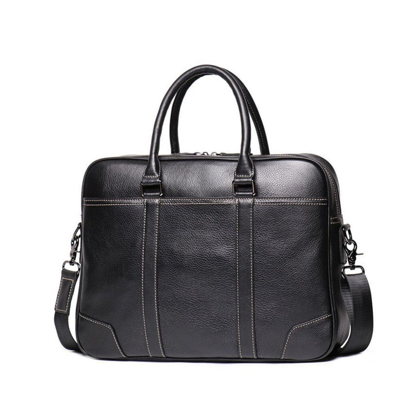 Genuine Soft Leather Satchel - Blue Sebe Handmade Leather Bags