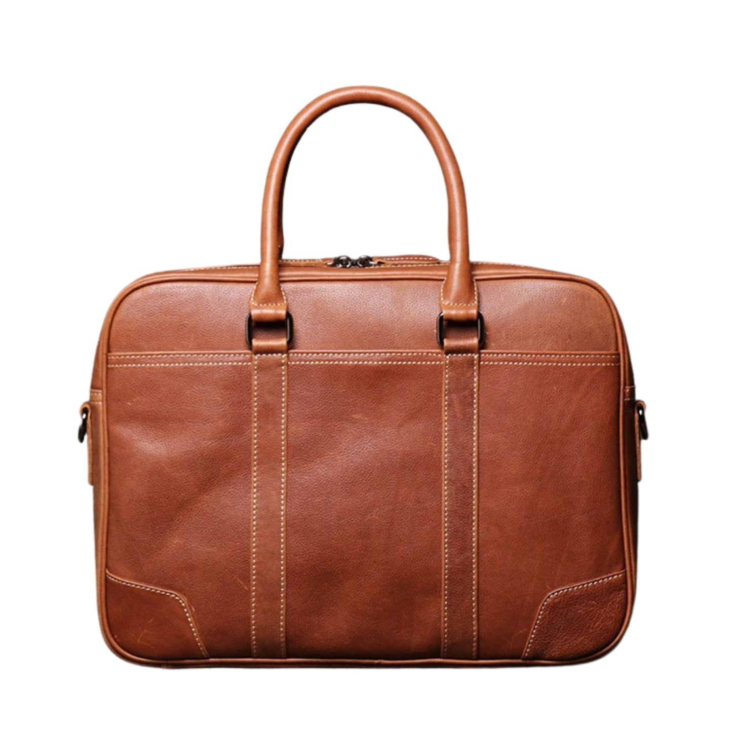 Genuine Soft Leather Satchel - Blue Sebe Handmade Leather Bags