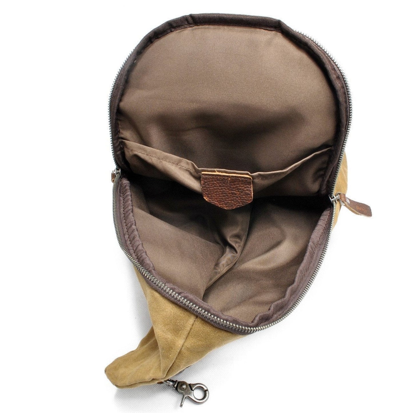 Handmade Leather Canvas Chest Bag - Blue Sebe Handmade Leather Bags