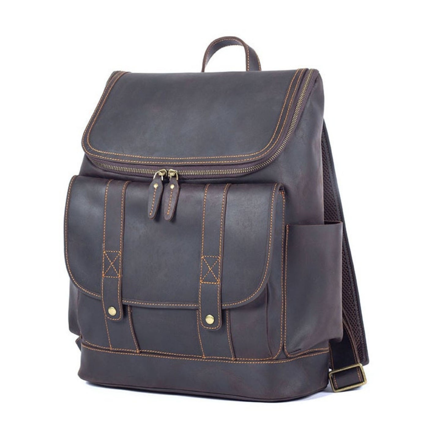 Vintage Leather Travel Backpack/Rucksack - Blue Sebe Handmade Leather Bags