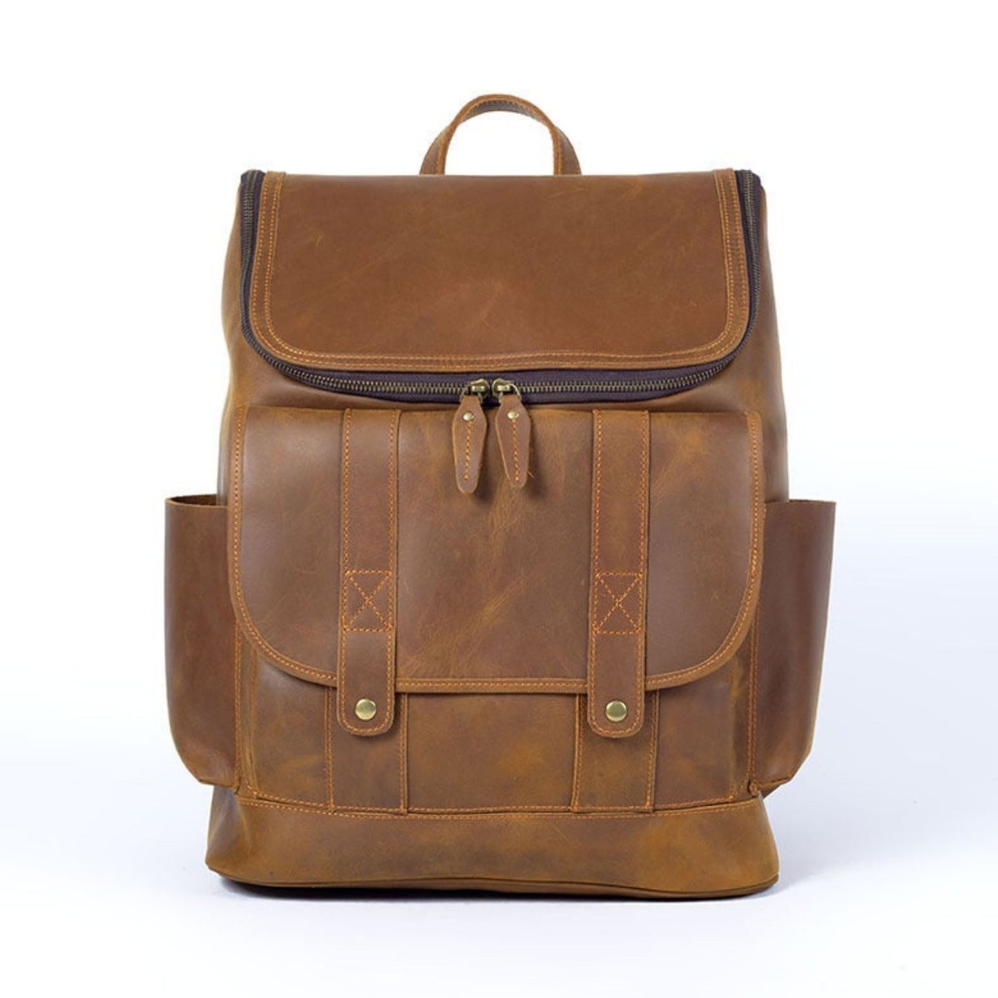 Vintage Leather Travel Backpack/Rucksack - Blue Sebe Handmade Leather Bags