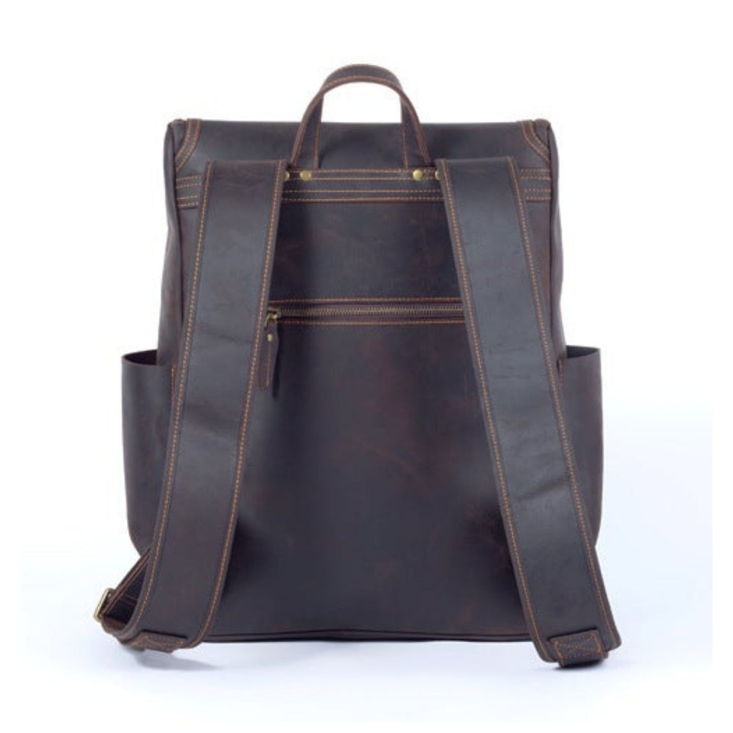 Vintage Leather Travel Backpack/Rucksack - Blue Sebe Handmade Leather Bags