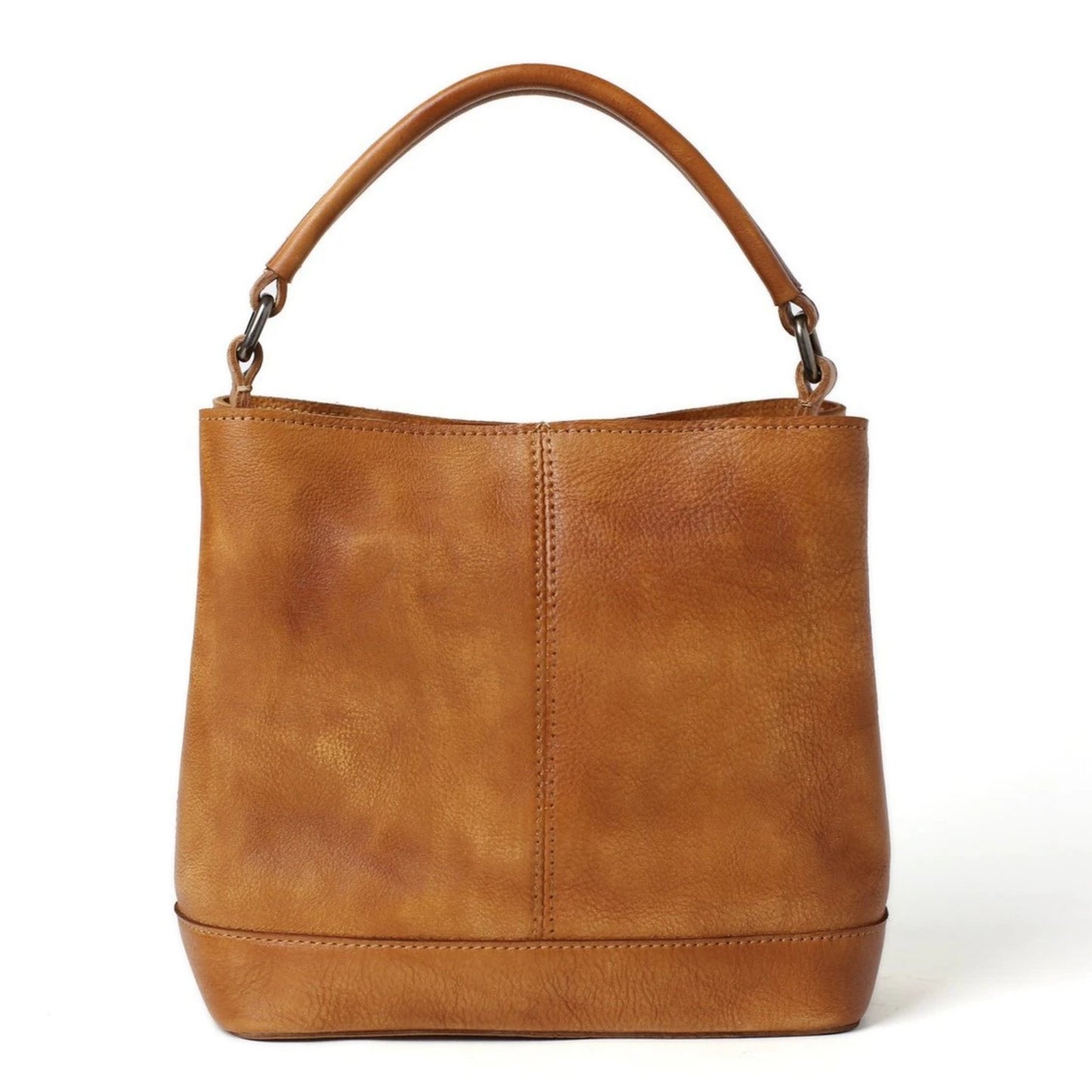 Handmade Full Grain Leather Chic Tote Handbag - Blue Sebe Handmade Leather Bags