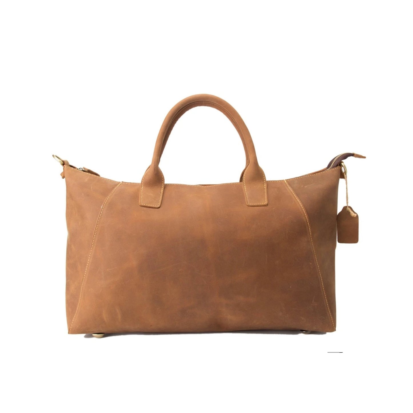 Handmade Genuine Leather Shoulder Tote Handbag - Blue Sebe Handmade Leather Bags