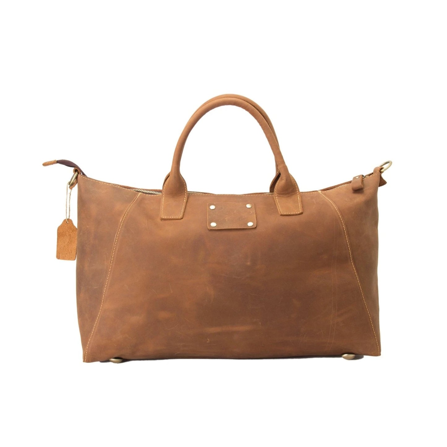 Handmade Genuine Leather Shoulder Tote Handbag - Blue Sebe Handmade Leather Bags