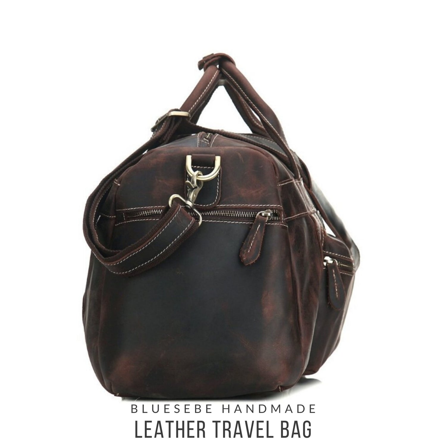 Leather Travel Bag | Backpack, Duffle, Tote, Weekender | Blue Sebe