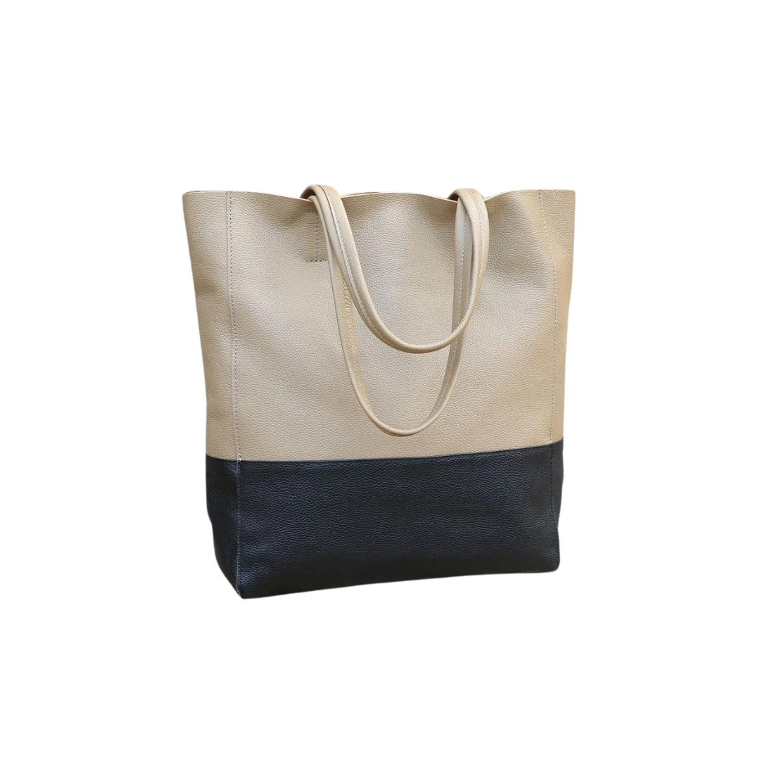 Full Grain Leather Tote Bag, Leather Shopper Bag, Women Leather Bag, Shoulder Bag, Diaper Bag