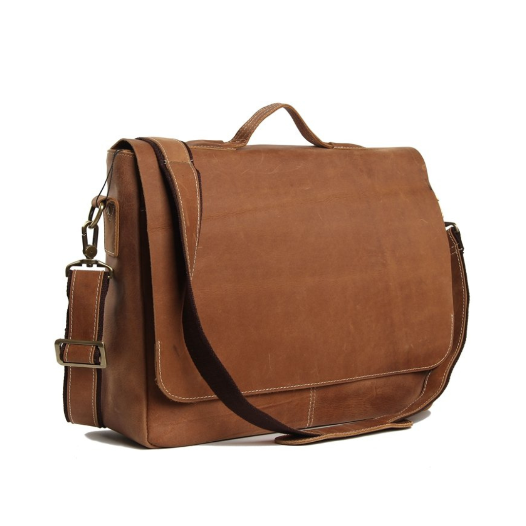 Handmade Leather Messenger Bag Laptop Bag Men's Bag