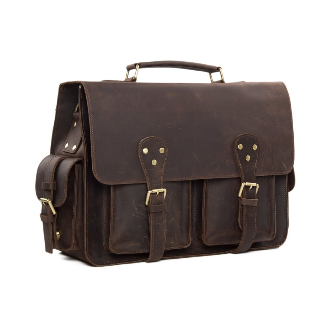Handmade Rustic Leather Briefcase, Messenger Bag, Laptop Bag, Men's Handbag<span>&nbsp;</span>