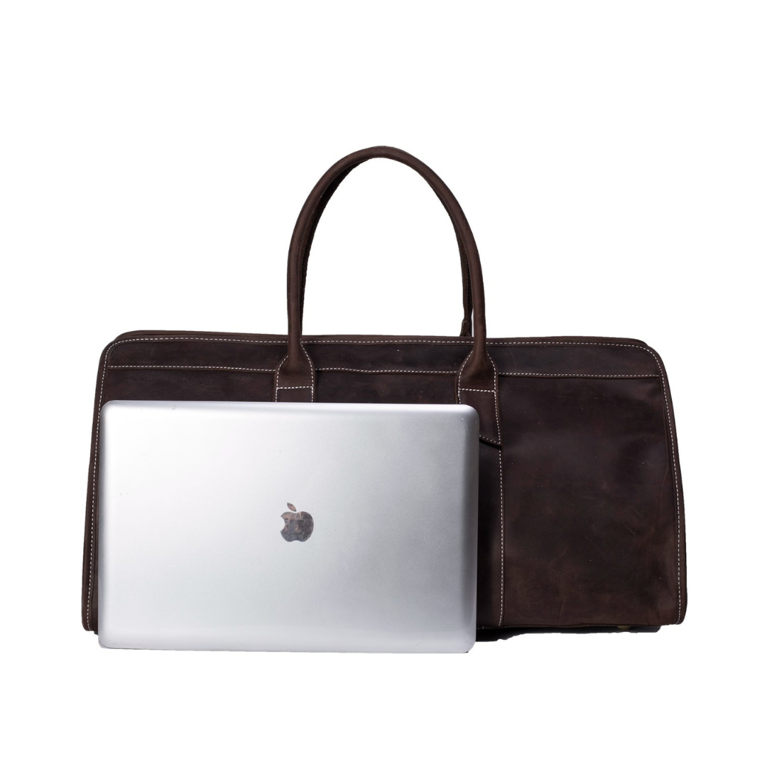 Handmade Large Leather Travel Bag, Duffle Bag, Weekender Bag