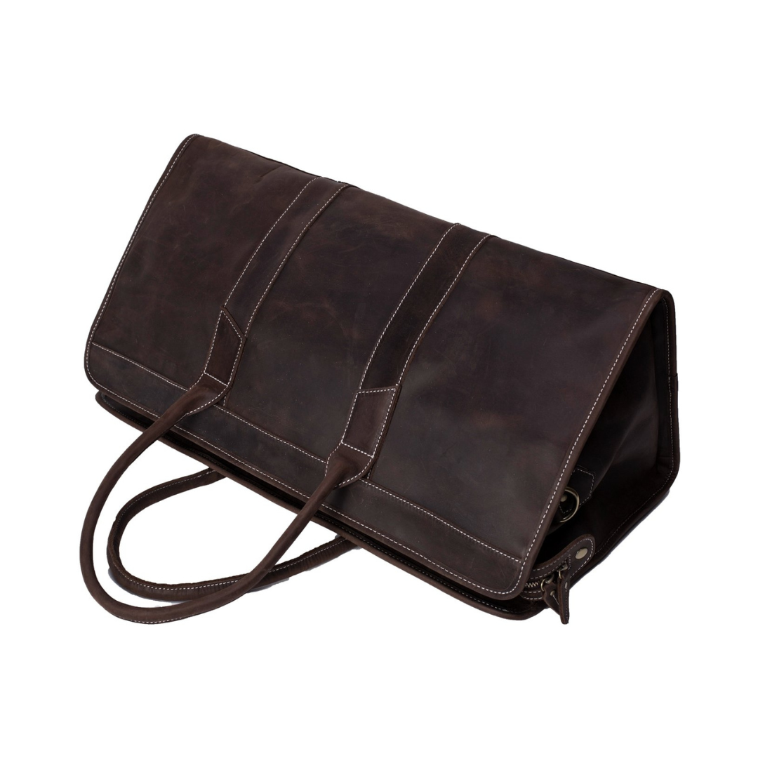 Handmade Large Leather Travel Bag, Duffle Bag, Weekender Bag