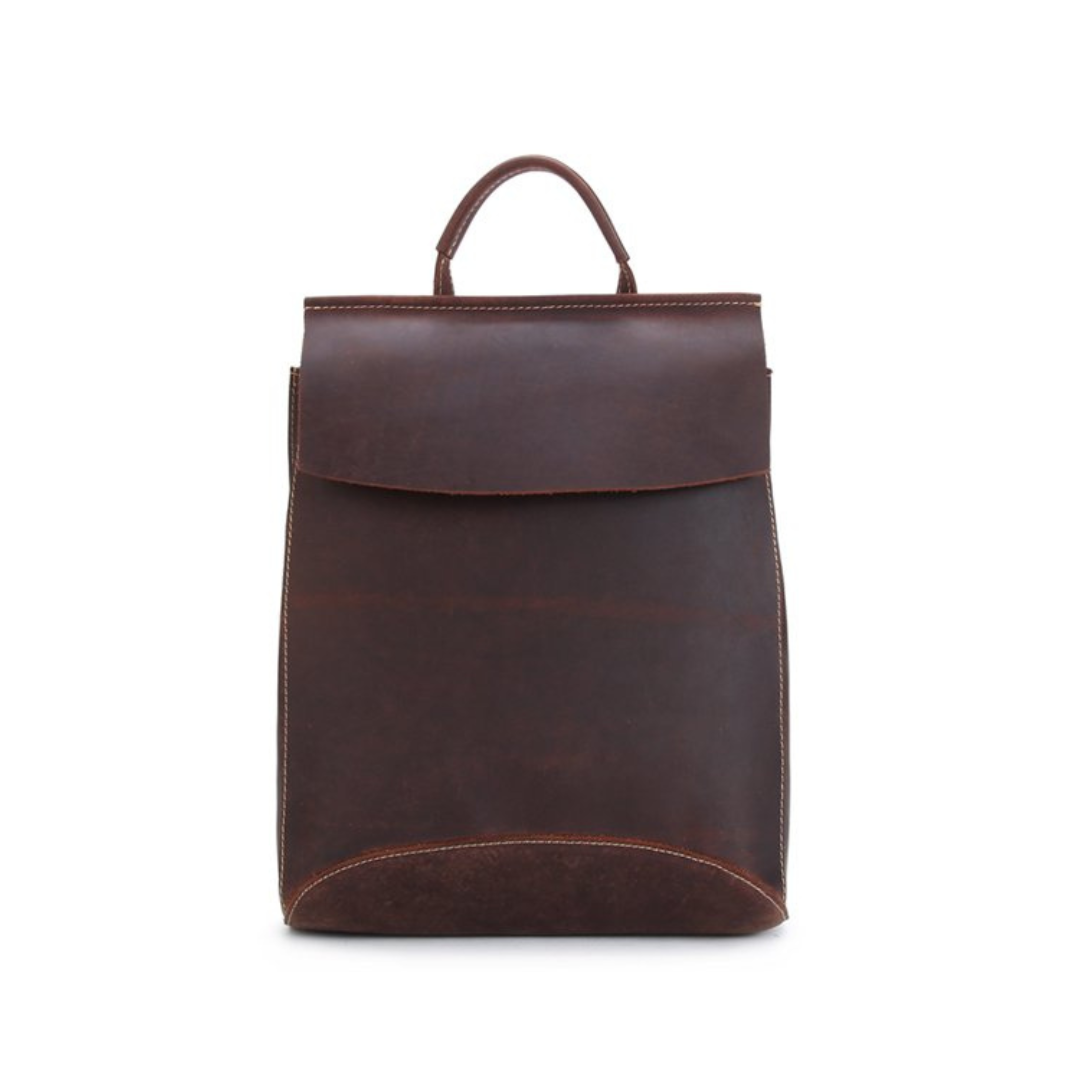 Handcrafted Vintage Style Top Grain Leather Backpack Travel Backpack School Backpack Unisex Backpack