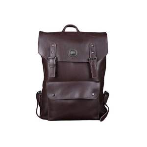 Handmade Vintage Full Grain Leather Backpack 002 - Blue Sebe Handmade Leather Bags