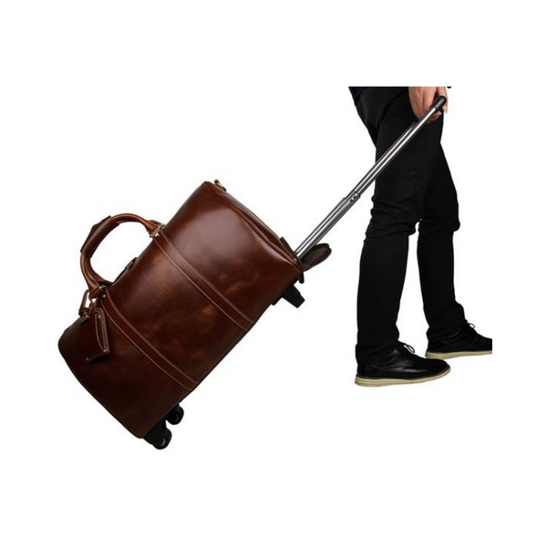 Handmade Extra Large Vintage Full Grain Leather Travel Bag, Duffle Bag, Hold-all Luggage Bag