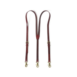 Handmade Leather Suspenders for Men, Wedding Groomsmen Suspenders with Hook Clips&nbsp;