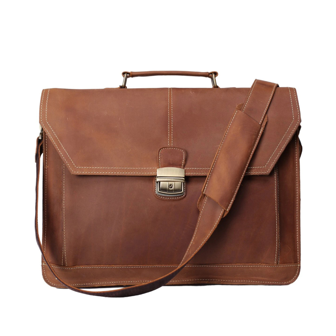 <p>Handmade Vintage Leather Briefcase Men Messenger Bag Laptop Bag</p> <meta charset="utf-8"> <p><span>This Satchel is very exquisite and&nbsp;</span><span>vintage; it is made of full grain leather and perfect for the consummate professionals, business men, lawyers, and more. This Messenger bag is perfect as your everyday bag,&nbsp;</span><span>and</span><span>&nbsp;can fit a 15 inches laptop, as well as many accessories.</span></p>