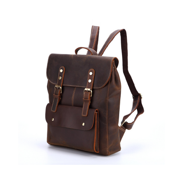 Vintage Handmade Leather Backpack, Travel Backpack, School Backpack