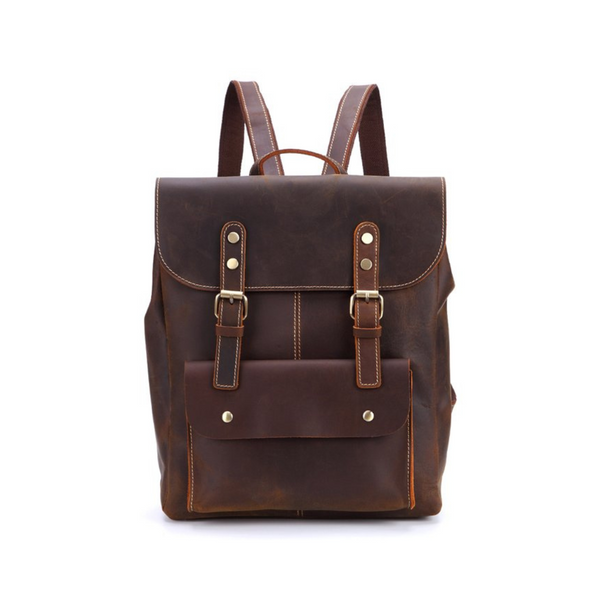 Vintage Handmade Leather Backpack, Travel Backpack, School Backpack