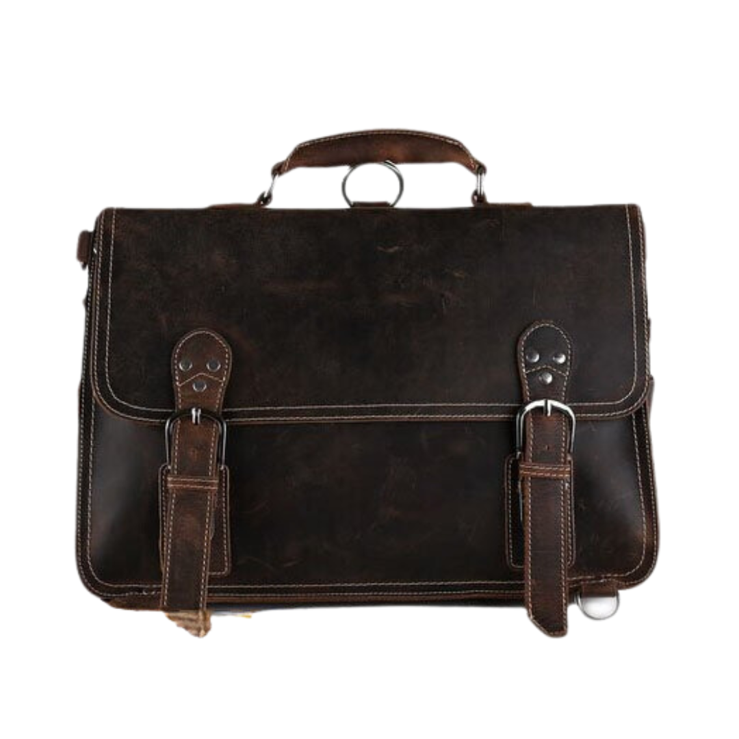 Handmade Vintage Leather Briefcase/Backpack, Men Messenger Bag, Laptop Bag
