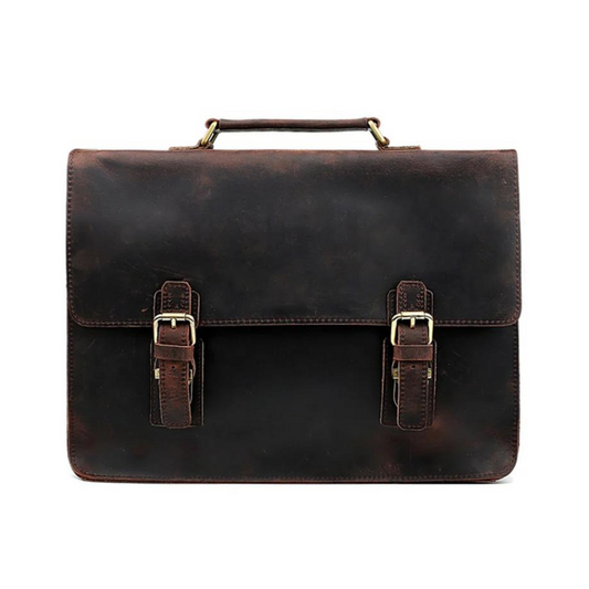 Leather Briefcase Messenger Bag Laptop Bag Men's Bag