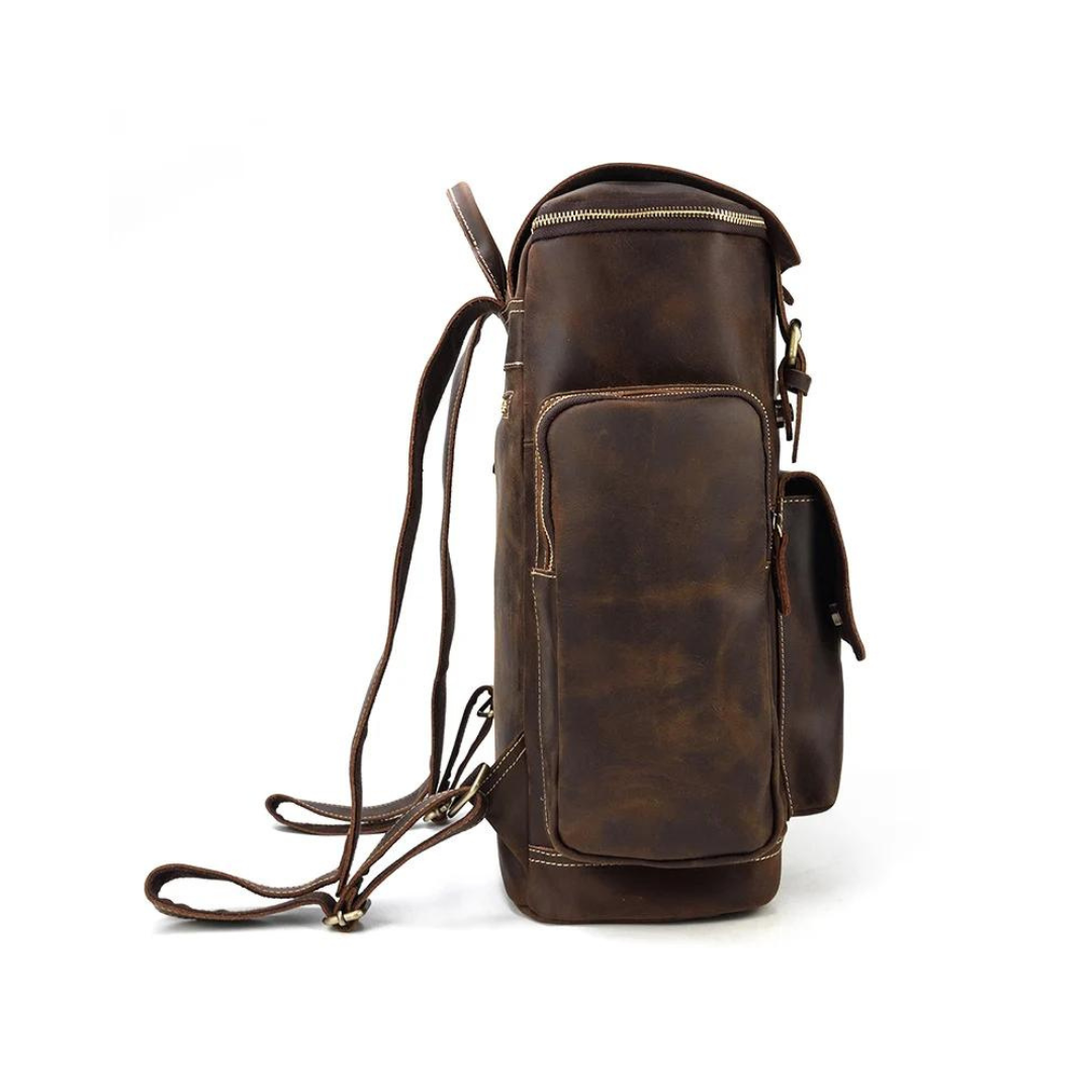 Large Leather Backpack Handmade Vintage Men Travel Backpack