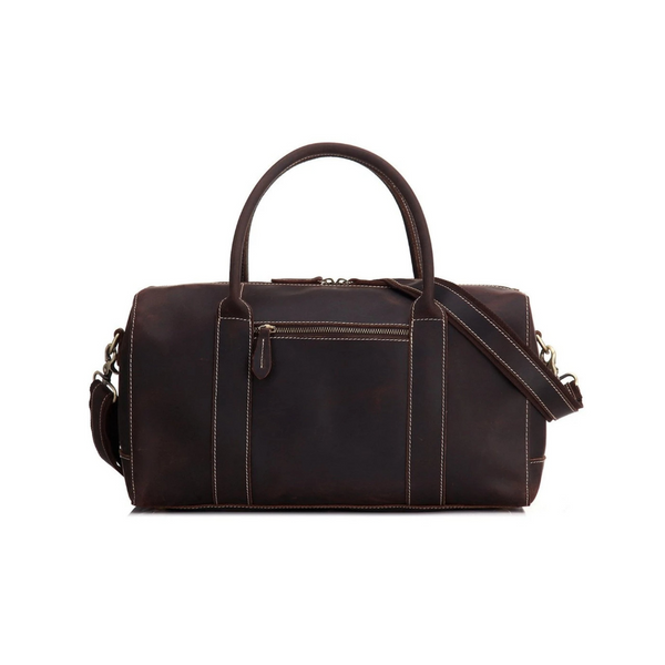 Vintage Style Genuine Natural Leather Travel Bag, Duffle Bag, Weekender Bag. Free Shipping available.
