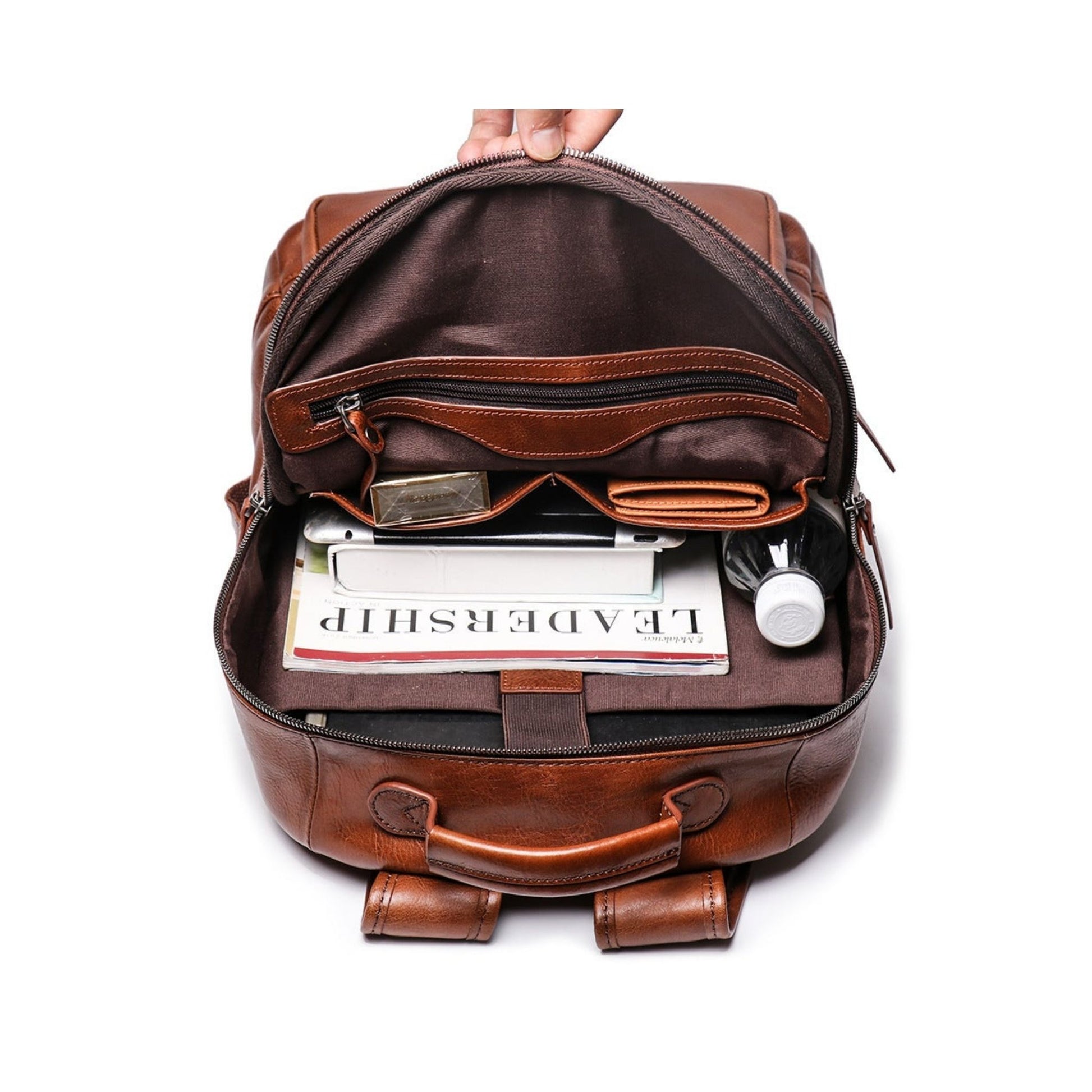 Full Grain Soft Leather Backpack – Blue Sebe Handmade Leather Bags Full Grain Soft Leather Backpack – Blue Sebe Handmade Leather Bags