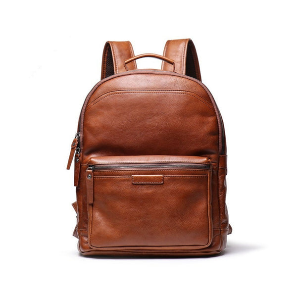 Full Grain Soft Leather Backpack - Blue Sebe Handmade Leather Bags