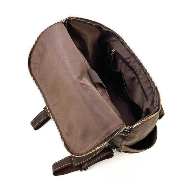 Vintage Leather Travel Backpack/Rucksack - Blue Sebe Handmade Leather Bags